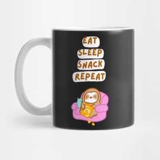 Eat Sleep Snack Repeat Sloth (Snack Ver.) Mug